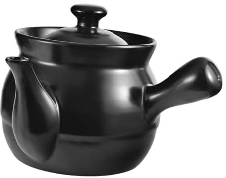 TOPBATHY Chinese Medicine Pot Vintage Ceramic Stew Pot for Home Use for Boiling Medicine and Making Soup Traditional Design