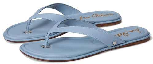Sam Edelman Women's Remi Flat Sandal, Blue Breeze, 6.5