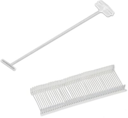 5000PCS Länge 50mm Etikettierpistole Heftfäden, Tags for Tagging Weiße Fäden Paddelfäden Für Etikettierpistole Fadenpistole Anhänger Schilder Etikettierung Von Kleidung Und Textil Karton Etiketten