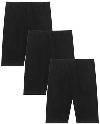 Moitiy cykelbyxor flickor barn korta sportbyxor flickor byxor sport shorts byxor leggings bomull 4–12 år 3 par