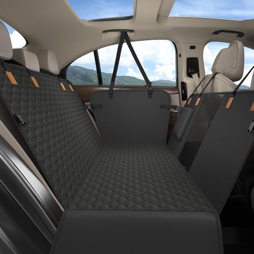 MyeMdan Manta Impermeable para Asiento Trasero de Coche, Negro