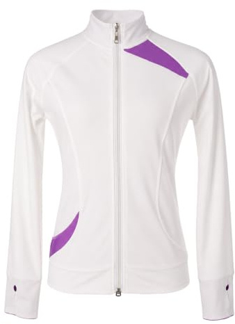 Kmarouse Chaqueta Patinaje Artístico Mujer Teen Cremallera Pista Hielo