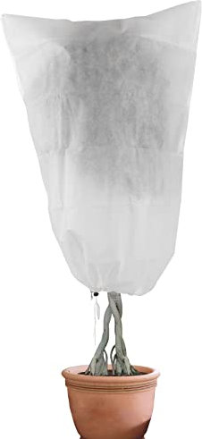 Velity Winterschutz für Pflanzen Vlieshaube, Frostschutz für Pflanzen mit Reißverschluss, für Winterschutz Pflanzen Winterschutz Kübelpflanzen-120 x 180cm