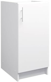 JD Greta Fixed Height 400mm Kitchen Base Cabinet Floor Unit (Without Worktop) – White Matt