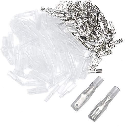 Flachstecker-Crimpanschlüsse, männlich/weiblich, elektrisch isolierende Hülsen, Drahtwickelverbinder, 2,8 mm, 200 Stück