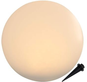 Kynast LED Solar Kugelleuchte 30 cm Milchglas Optik Kugel Gartenleuchte