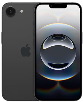 Apple iPhone 16e 128GB: Built for Apple Intelligence, A18 Chip, Supersized Battery Life, 48MP Fusion Camera, 6.1-inch Super Retina XDR Display; Black