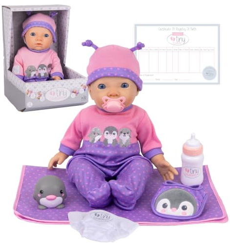 My First Peekaboo Baby Doll Accessories Set, 36cm Doll For 18+ Months