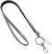Waizmann.IDeaS 1x WEISS Schlüsselband Umhängeband Lanyard 10mm Karabinerhaken Ausweise Autoschlüssel Zugangskarten Strass Steine Bling Rhinestone