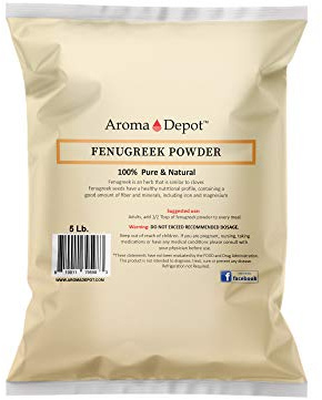 5Lb Fenugreek Seed Powder (Trigonella foenum graecum) 5 pound Menti Powder Bulk Herb | Gluten Free & Non-GMO | Hair and skin health.