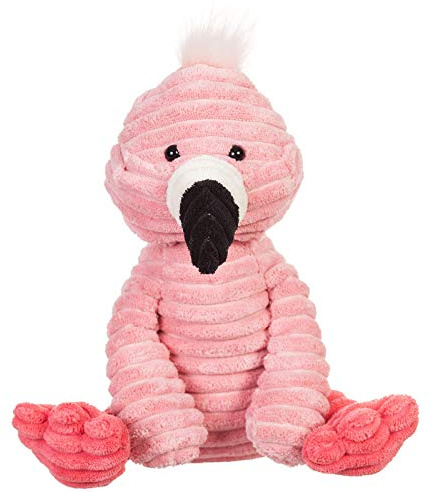 Apricot Lamb Plüschtier aus Cord, Flamingo, weich, kuschelig, perfekt für Kinder (Cord-Flamingo, 21,6 cm)