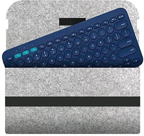 Neue Tastatur Hülle Schützende Lagerung Tragen Für Fall Anti-Schock Wollfilz Reisetasche Für K380 K480 Drahtlose Tastatur Filz Fall Tasche Tastatur Abdeckung PU Tasche