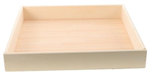 QUMIIRITY Kids Portable Sand Tray Toy for Children, Small 40x40x6cm Wooden Sandbox Storage Box for Indoor and Outdoor Play, Mini Sandpit for Boys and Girls