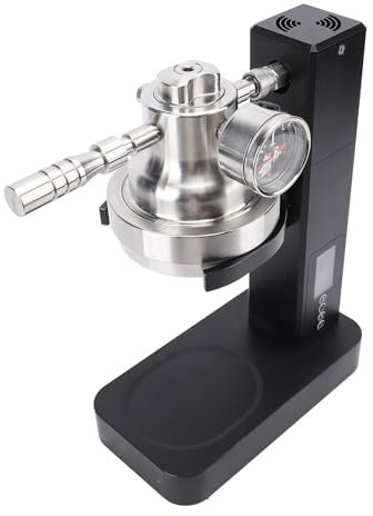 Máquina de café Portátil para Viajes y de Acero Inoxidable Al Aire Libre con Extracción de 9 Bares Antes de la Máquina Ajuste de Presión Inteligente 60 Tazas (EU