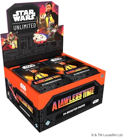 Asmodee - FFG - Star Wars: Unlimited Trading Card Game - A Lawless Time - Booster Display (24 Booster Packs), TCG per bambini e adulti, età 12+, 2+ giocatori, 20 minuti, inglese