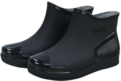 Skor, damstövletter, korta – utomhusskor, vattentäta dam, regnstövlar, vattentäta slip-stövlar, tjocka sulor, utomhusskor, halkfria, barfotaskor, enfärgade, slip-skor, promenadskor