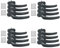 16 x Alu Fenstergriff in Grau RAL 7016 - Stiftlänge 30mm