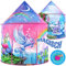 W&O Unicorn Sparkle Play Tent with Magical Unicorn Sounds - Captivating Pop Up Tent for Girls - Perfect for Indoor & Outdoor Play