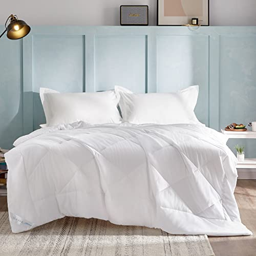 WAVVE Edredón Relleno Nórdico 240x260 cm para Cama 160/180/200, Edredón de Fibra 150gr/m², Suave, Transpirable para Primavera y Verano (260x240 cm)