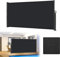 HENGMEI 160x300cm Seitenmarkise Ausziehbar Markisen Sonnenschutz Balkon Sichtschutz für Balkon Terrasse Garten Aussen, Anthrazit