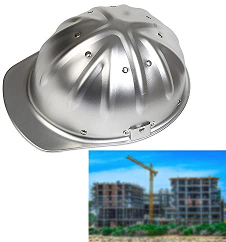 Schutzhelm, Bauhelme Aluminium-Schutzhelm Verstellbarer Schutzhelm Das Oberteil ist sicherer und effektiver, um Durchstiche zu verhindern