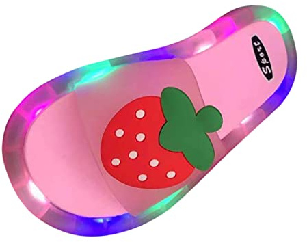 Kid Boys Girls Light Up Sliders Sandals Shower Shoes Slippers Unisex-Child Comfort LED Slides Swim Shoe Beach Pool Slide Sandals Kids Sliders Pool Slippers SIZE 5.5 1_H