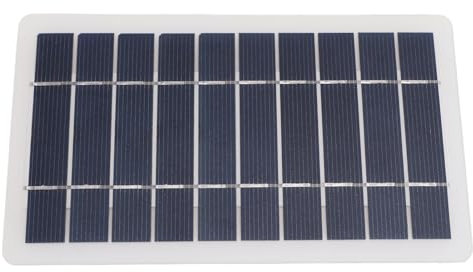 5W Solar Panel Charger, Monocrystalline Silicon High Efficiency USB Solar Panel for Security Camera Laptop Radio Mobile Phone, Lightweight and Portable USB Solar Panel Charger