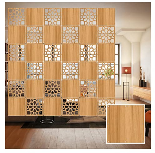 Pannello Divisorio da Appendere, Pannello divisorio Traforato in Legno e plastica, Schermo Semi-Privacy Spesso 5 mm per Ingresso, Ristorante, Ufficio, Decorazione, 3 Colori