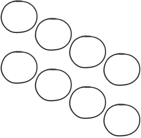 DEARMAMY 8 pezzi Anelli Elastici Antivibrazione in Gomma per Microfono Shock Mount Fasce Elastiche per Supporti Microfono Condensatore Ammortizzatori Vibration Dampening per Registrazione