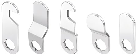 Qrity 5 Placas de Bloqueo Diferentes, Pestillos de Recambio para Cerraduras de Buzón y Cerraduras de Leva