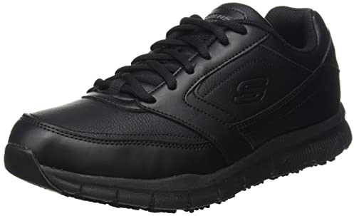 Skechers NAMPA, Sneakers para Hombre, Black Synthetic/Pu, 41.5 EU