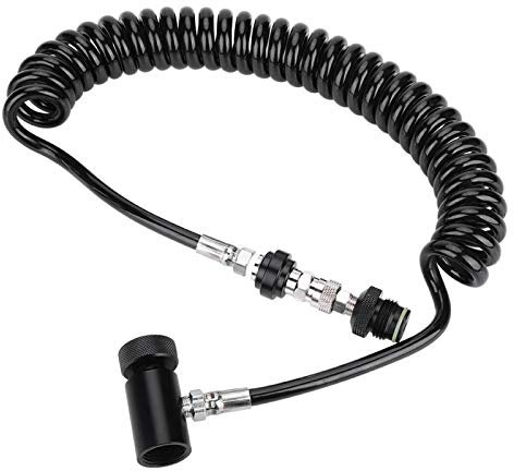 cersalt Schlauch, Paintball-Schlauch Wellschlauchventil Schlauch Paintball-Marker für CO2-Tanks für 4500 Psi HPA-Systeme für 3000 Psi