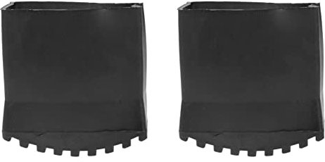 Cabilock 2 Stücke Leiter Schutzkappen Gummi Leiterfüße Leiterkappen Fußkappen Leiterschuhe Möbelsocken rutschfeste Füße für Aluleiter Malerleiter Ersatzteile 6.3x2.5cm
