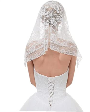 Spets mantilla katolsk slöja kyrka slöja kapell slell slöja huvud täcker latinsk massa huvudskydd