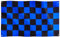 Runesol Blau-Schwarz karierte Flagge, 91 x 152 cm, 3 x 5 Fuß, Karoflagge, Karo-Rennflaggen, Karoflagge, F1-Karoflagge, Auto-Party-Dekoration, 4 Ösen, Premium-Flaggen