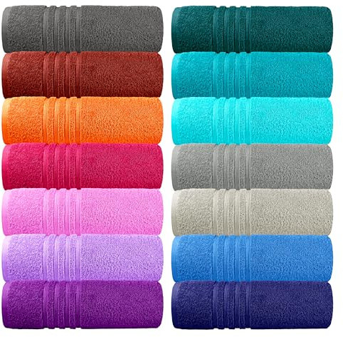 Lashuma Frottee Handtuch Set 50x100 cm Grün - Nautic, London 2X Baumwollhandtuch Set