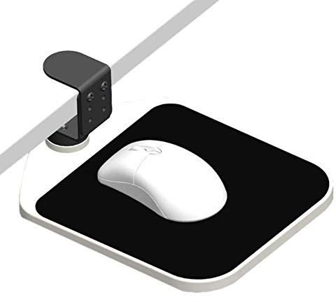 DZDZXQG Verstellbare Armlehnenpolster, Maus-Plattform, Computer-Schreibtisch-Verlängerung, Arm-Handgelenkstütze für Schreibtisch und Stuhl, Maus-Halterung zum Arbeiten, Weiß