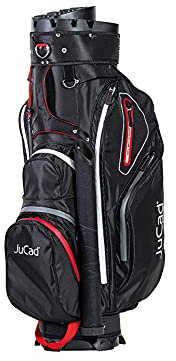 JuCad Bag Manager Aquata Golf Cartbag schwarz-rot-grau
