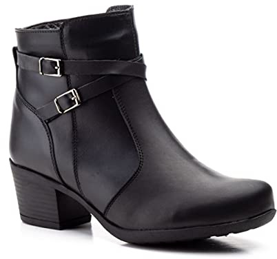 Botines mujer de piel con tacón o plataforma Botín cómodo de invierno y otoño Calzado artesanal de España tipo cuña o camperos en ante y cuero Elegantes e informales