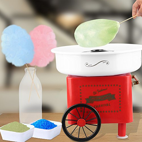 Mini Macchina per Zucchero Filato 220V/ 500W per Casa, Rosso