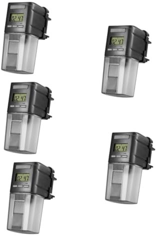 Kisangel 5 Stück Futterspender Für Aquarien Automatischer Fischfutterspender Feuchtigkeitserkennung Automatische Futterspender Automatischer Futterspender Für Fische
