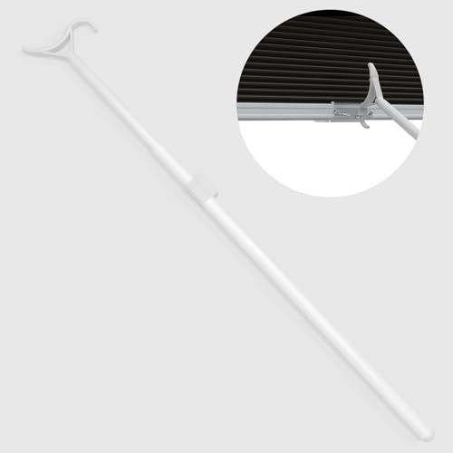 Myshade Telescopic Push Pull Adjustable Draw Rod for Cordless Window Shades Cellular Shades Roller Shades Zebra Blinds 16.5-29.5