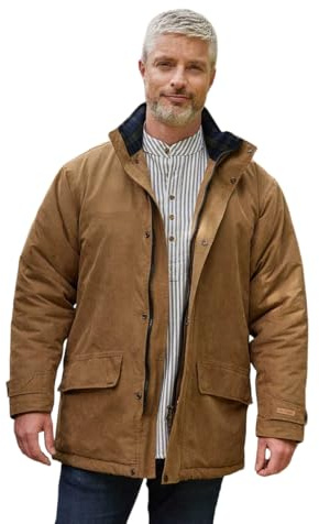 Lee Valley Ireland West Cork Jacket for Men 100% Brushed Cotton (US, Alpha, Large, Regular, Regular, Brown)