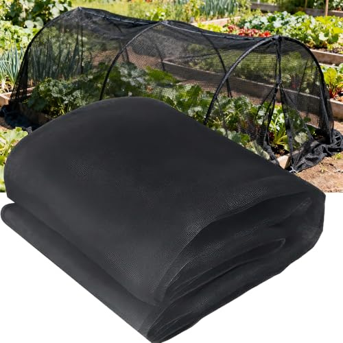 WUBAYI Mosquitera para exteriores, malla de protección contra insectos de 2,4 m x 6 m, para jardín, sombrilla de patio y parasol, duradera, de malla fina para mantener a los insectos fuera, ideal para