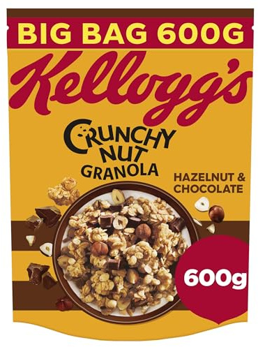 Kellogg's Crunchy Nut Hazelnuts & Chocolate Granola, 600g