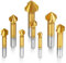 Camtek 8Pcs Fraise à Noyer 90°HSS Couteau à chanfreiner en titane Foret Titane Metaux Chanfreiner Outil de Vis Convient Pour DIY, Home et General Construction