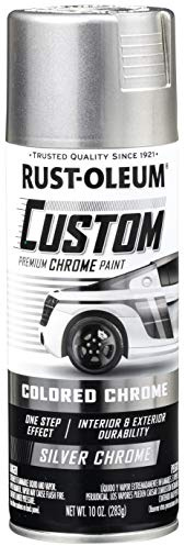 Rust-Oleum 340558 Automotive Custom Chrome Spray Paint, 10 oz, Silver