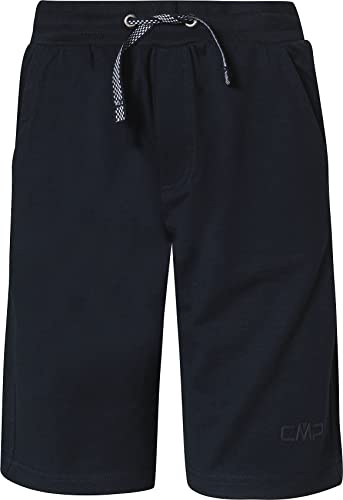 CMP - Pantaloncini Elasticizzati da Bambini, Black Blue, 128