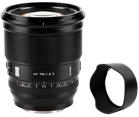 VILTROX PRO 75 mm f/1.2 E för Sony E Mount,75 mm f1.2 autofokus Prime-lins för Sony E montering spegellös a7R a7IV a7RIII a7RIV a7RV A1 FX3 ZVE1 A7CII a6000 a6400 a600 ZZZ60 Z60 V-E10 FX30