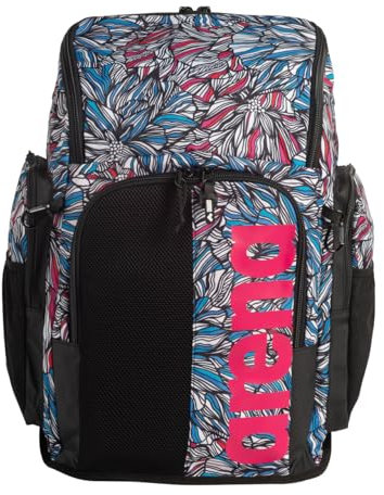 Arena Spiky III Rucksack 45, Schwimmsportler, Sport, Fitnessstudio, große Trainingsausrüstung, Schwimmtasche für Damen und Herren, 45 Liter, Dahlie